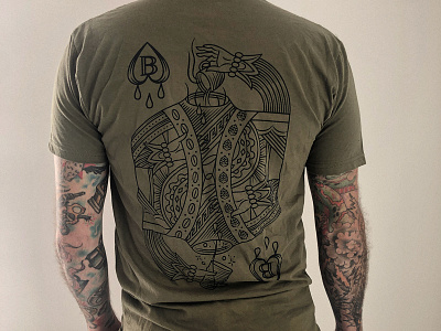 B&B Tee Available Now apparel austin brew brew illustration suicide king tee tshirt