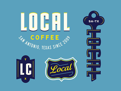 LC Exploration v.2 badge brand identity coffee custom type illustration key local rebrand san antonio texas