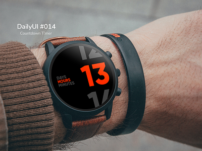 DailyUI #014 - Countdown Timer app countdown timer dailyui dailyuichallenge wearos