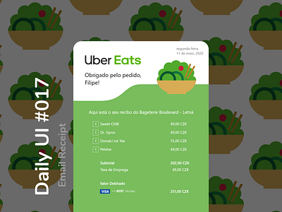 DailyUI #017 - Email Receipt