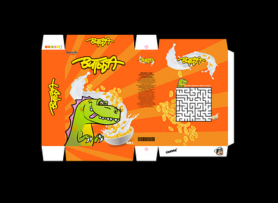 CORN FLAKES PACKAGING DESIGN FOR "ВИТЬБА" branding character graphic design illustration packaging