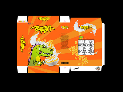 CORN FLAKES PACKAGING DESIGN FOR "ВИТЬБА" branding character graphic design illustration packaging