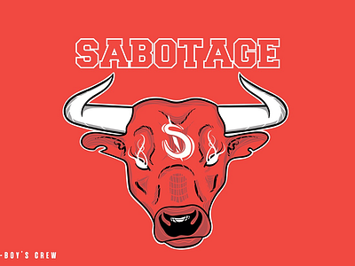 Sabotage b-boy’s crew chicagobulls vector