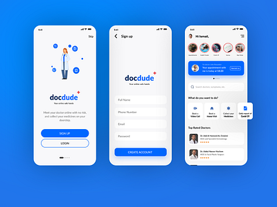 Docdude app design instagram ui ux ux ui ux animation xd