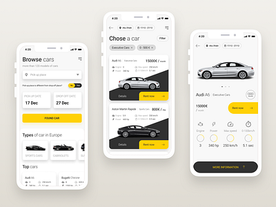 App for Car Rental in Europe