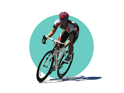 Speed bike design dribbble flat icon illustration logo vector web