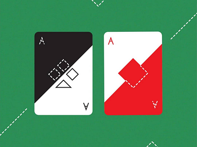 Minimal poker♦️ poker minimal icon card desing