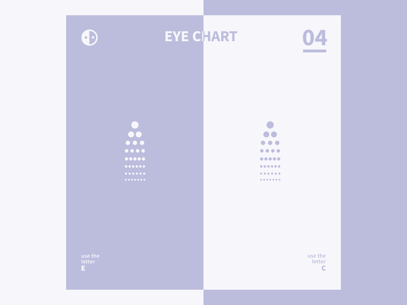 Eye Chart | China vs Japan animation gif icon illustration loop minimal motion