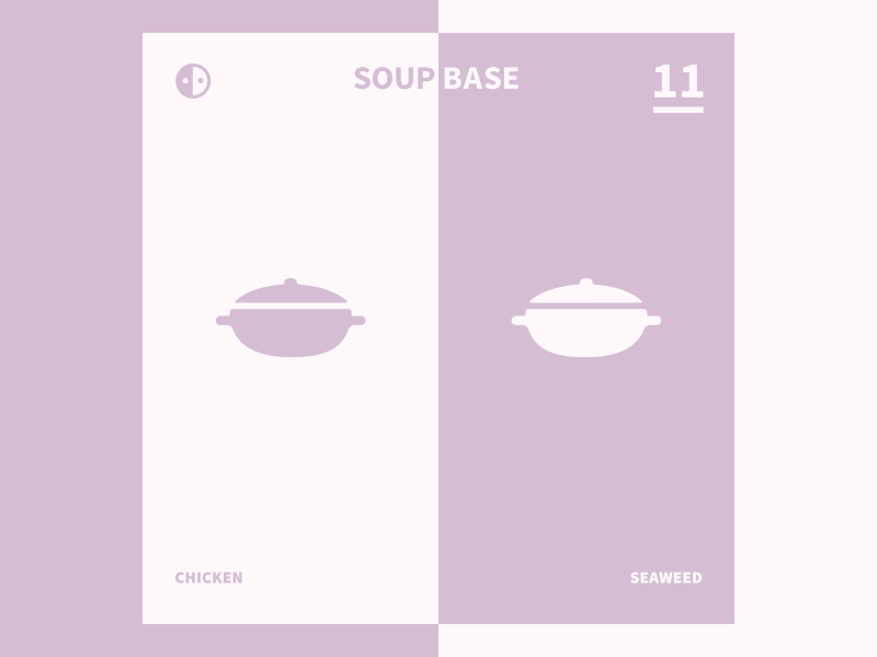 Soup Base | China vs Japan animation design food gif illustration infographic loop minimal motion vector