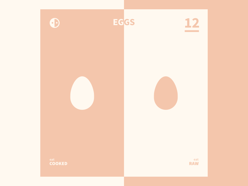 Eggs | China vs Japan animation egg gif graphic design infographic loop simplicity