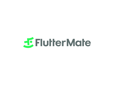 FlutterMate animation brand design branding code logo flutter it brand it logo letter f logo logomark visual identity