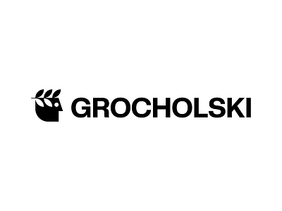 Personal logo branding grocholsi hidden message human leaf logo logomark minimal personal logo visual identity