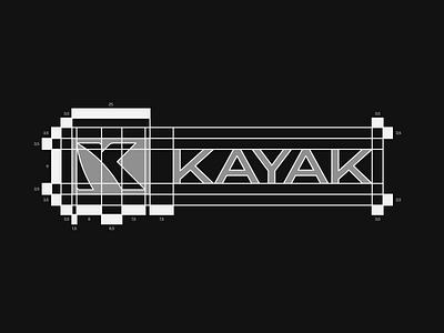 Kayak Logistic brand grid hidden message kayak logistic logo logotype transport visual identity