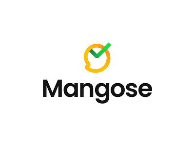 Mangose app app logo application fruit green logo logomark mango task manager visual identity yellow