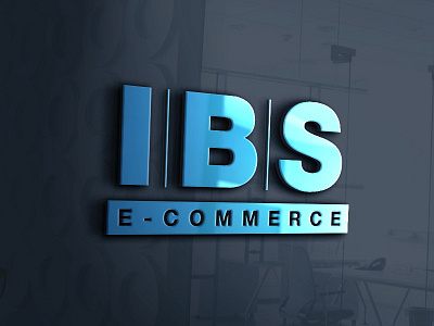 IBS e-commerce Logo and Web site clean colorful icons logo minimalistic modern ui deisgn website