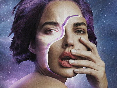Michella Cruz | Model - Poster beauty colorful graphicdesign photomanipulation poster universe