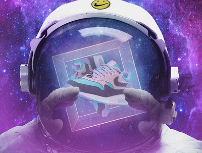 Nike Air Max 1 | Have a Nike Day - Poster airmax astronaut colorful nike poster universe