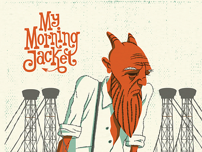 My Morning Jacket design illustration poster typography
