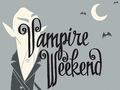 Vampire Weekend design illustration poster typography