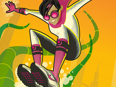 Nike Turbo Girl illustration vector