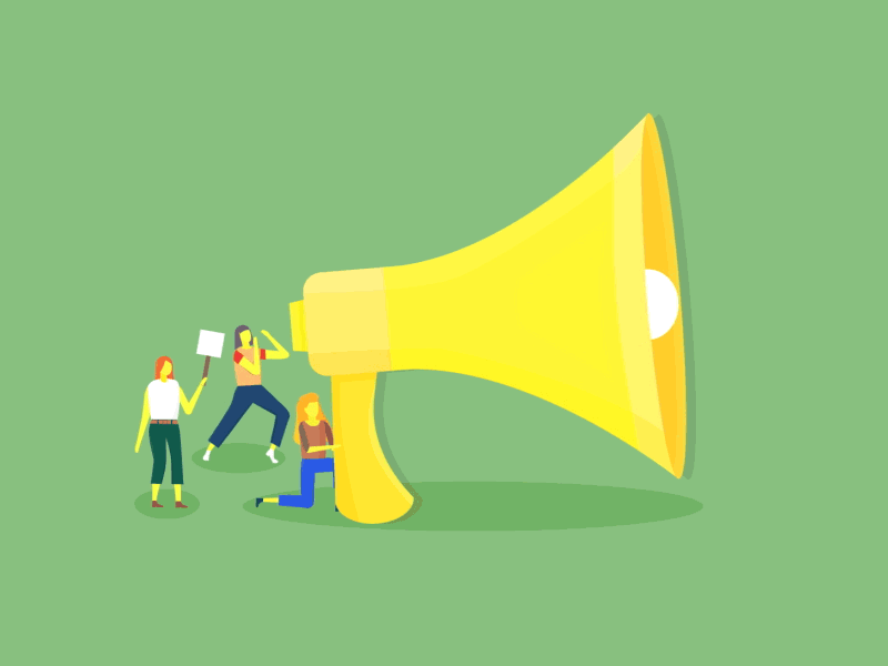 A Feminist Protest by PolinaKrg on Dribbble