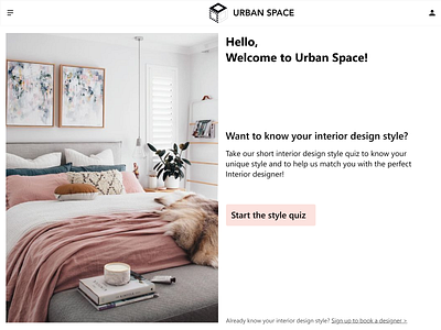 Landing Page 100dayproject daily ui 003 interior design landing page