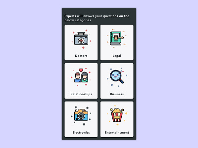 Expert Answers answers app expert mobile questions ui ux