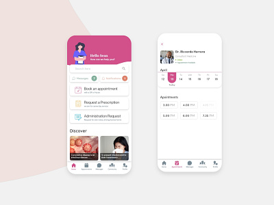 Doctor's Appointment application appointment blog post booking booking app calendar app care doctor health hospital interface design ios app design medical app mobile ui product design ui ux