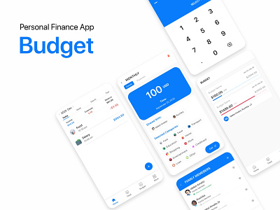 Personal Finance App _ Budget android app banking app budget app design finance app fintech interface design ios app design minimal personal finance ui ux