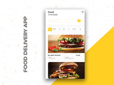 Food delivery App app application delivery app food interface design ui ux