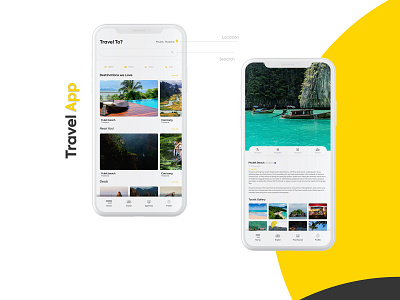 Travel Booking App airbnb app booking app interface design travel app trip ui