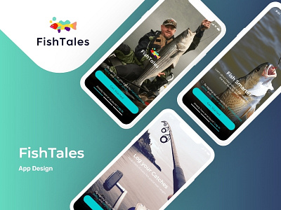 FishTales App android app anglerfish fishing interface design ios app design tournament ui ux
