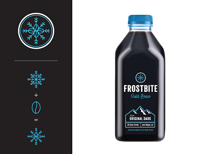 Frostbite Cold Brew Coffee branding coffee coldbrew icon logo
