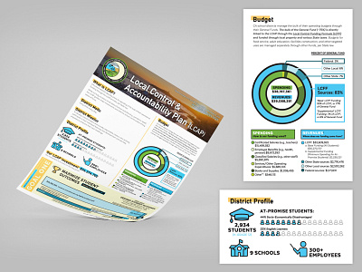 LCAP Summary Flier data flier flyer graphic design infographics print print design