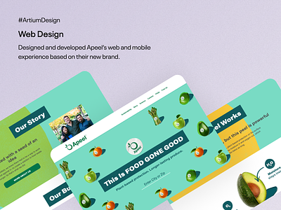 Apeel Website Design branding design product design web design