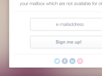 MailChimp Sign Up Form