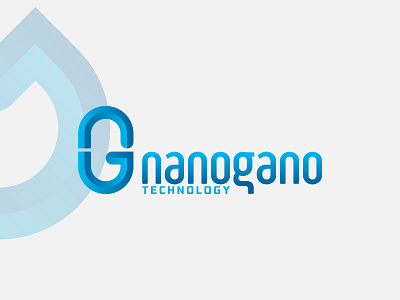 nanogano logo blue branding company dark design gradient graphic design icon illustration logo minimal primum typography vector