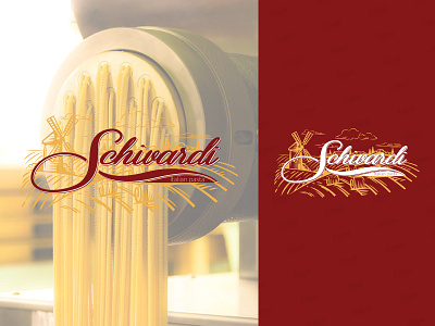 Schivardi Italian Pasta admin branding design icon illustration logo minimal pasta red restaraunt typography vector