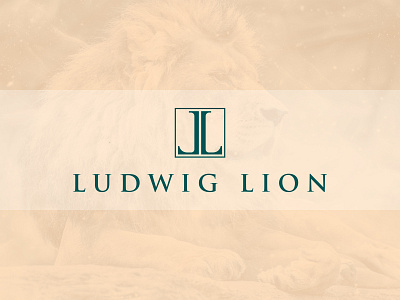 Ludwig Lion Logo branding design letter logo luxury luxury brand minimal square typography