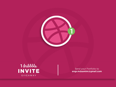 Dribbble Invite Giveway branding design dribbble dribble invitations invite minimal typography