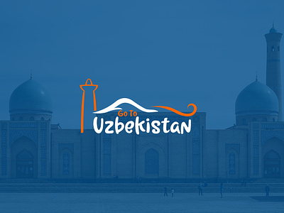 Uzbekistan travel logo brand identity branding desart logo logo design logotype minimal mosque travel trip