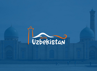 Uzbekistan travel logo brand identity branding desart logo logo design logotype minimal mosque travel trip