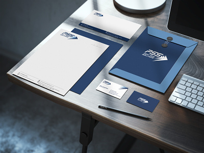 PSS Branding Design admin blue brand identity branding design logo logo design minimal port side solutions typography