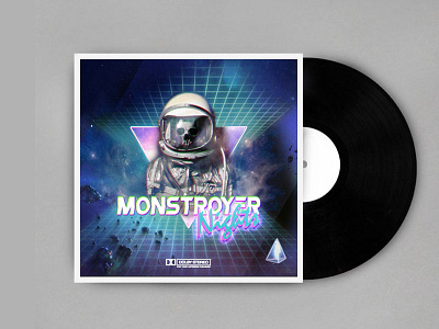 Monstroyer - Album Art album album art astronaut cover cover art music skull space