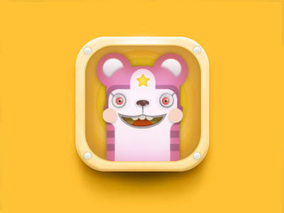 Cute Animal App Icon (Variant) animal anthropomorphic app child children cute icon illustration ios kawaii preschool