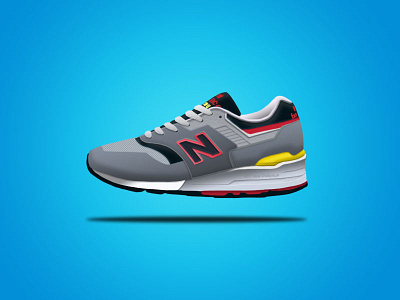 New Balance 997 - shoe illustration balance illustration kicks new process runners running shoe sneaker