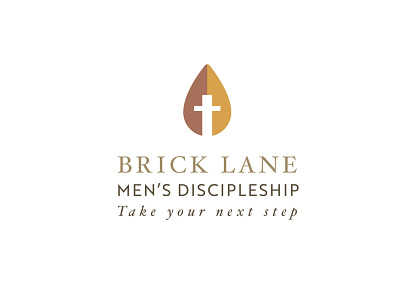 Brick Lane Men's Discipleship Logo 2d church clean flat illustration logo minimal vector