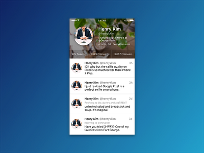 Daily UI Challenge Day 6 - User Profile