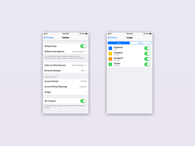 Daily UI Challenge Day 7 - Settings daily ui challenge day 7 settings