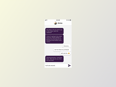 Daily UI Challenge Day 13 - Direct Messaging daily ui challenge day 13 direct messaging
